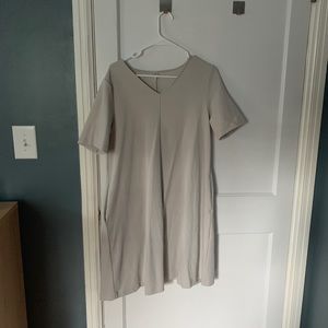 Uniqlo Beige Dress with Pockets